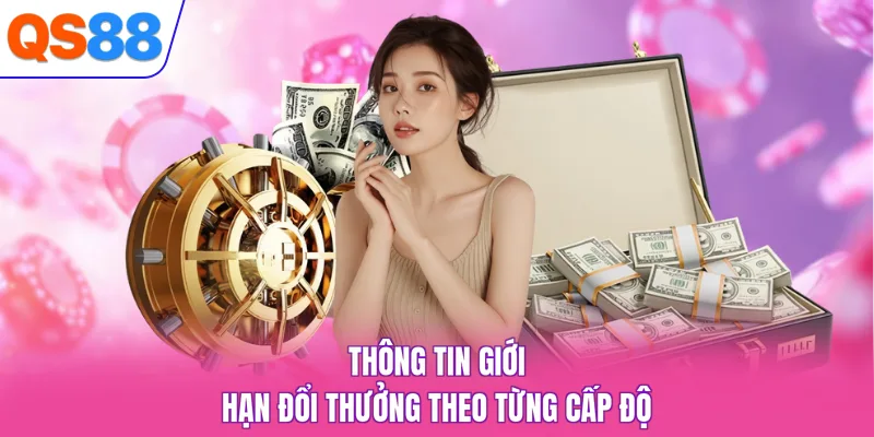 Thông tin giới hạn đổi thưởng theo từng cấp độ